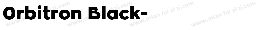 0rbitron Black字体转换